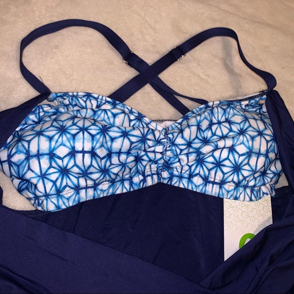 next Women's Double Up Swimsuit Tankini Top 32 B/C - Picture 4 of 8